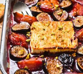 Roasted Feta With Plums and Figs