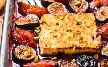 Roasted Feta With Plums and Figs