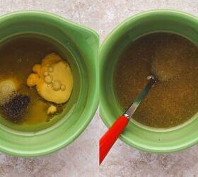 easy roasted butternut squash feta salad holiday side salad, Small bowl with dressing made of olive oil apple cider vinegar honey Dijon mustard salt and pepper