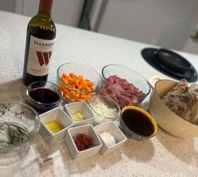 italian puerto rican braised beef with mashed yautia lila