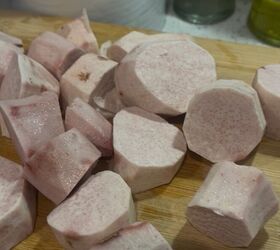 italian puerto rican braised beef with mashed yautia lila