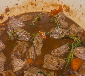 italian puerto rican braised beef with mashed yautia lila