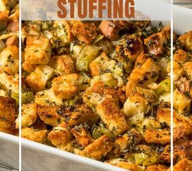 sausage stuffing recipe classic sage and sausage stuffing, Sausage Stuffing Pin with text overlay