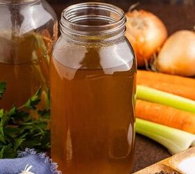 pretzel christmas treats, Crock Pot Vegetable Stock with veggies all around