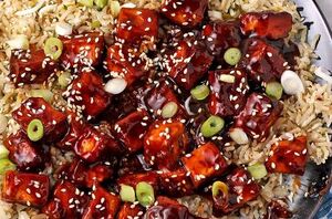 This Korean BBQ tofu is a quick & easy vegan recipe