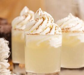 chocolate cake shot, Chocolate Cake Shot in a Shot Glass and Garnished with Whipped Cream and Cocoa Powder