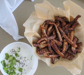 Air Fryer Kohlrabi Fries With Yogurt Dipping Sauce