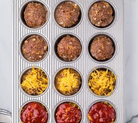 cheesy mini meatloaf