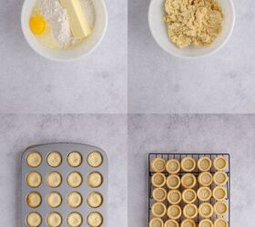 sugar cookie cups, Sugar Cookie Cups dough being made in a bowl and a mini muffin tray