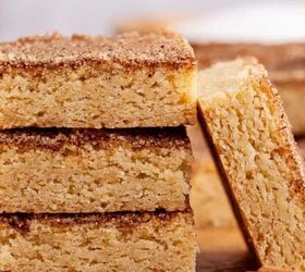 beef stew crockpot, Snickerdoodle Cookie Bar leaning up against a stack