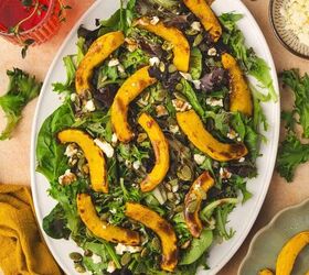 Easy Roasted Pumpkin Salad With Feta & Balsamic Vinaigrette