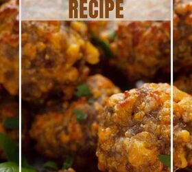 sausage balls recipe easy sausage cheese balls, Air Fryer Sausage Balls Pin with text overlay