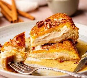 This cream cheese stuffed pumpkin French toast is cozy, rich, and perfect