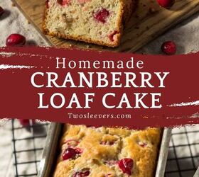 cranberry cake recipe easy cranberry loaf cake, Cranberry Cake Pin with text overlay