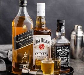 3 wise men shot, 3 Wise Men Shot in Shot Glasses on a Tray with Liquor Bottles