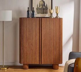 elevate every meal with hernest dining tables and kitchen islands, HERNEST Marisol Oak Bar Cabinet image via brand