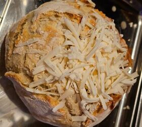 french onion soup in a bread bowl