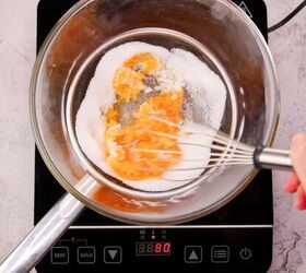 tiramisu, Butter and sugar melting on induction stove