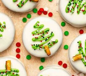 easy banana raspberry muffins with cake mix only 5 ingredients, Easy 5 ingredient white chocolate covered Oreos for holiday treats