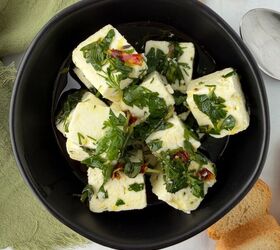 5-Minute Marinated Feta Cheese With Herbs