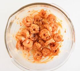 the best bang bang shrimp bowl ready in 30 minutes, Fried shrimp tossed in creamy bang bang sauce