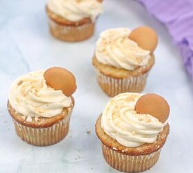 These banana pudding cupcakes are so moist and tempting