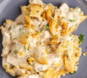 shamrock sour, Ritz Cracker Chicken Casserole on a plate