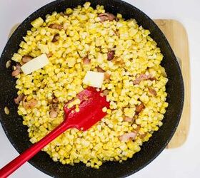 Use your frozen corn for this one-skillet, tasty twist on a Southern staple