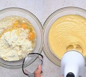 how to make ice cream cone cake pops easy dessert, Cake being prepared and baked in the preheated oven