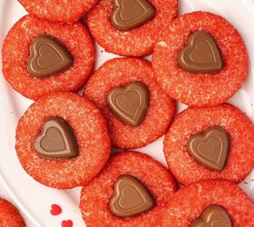 easy valentine s day heart cookies eggless sugar cookies recipe, Freshly baked soft sugar cookies with chocolate hearts displayed on a countertop