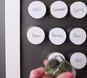 diy magnetic spice jars a stylish space saving kitchen organizer