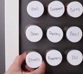 diy magnetic spice jars a stylish space saving kitchen organizer