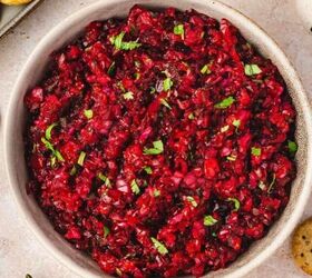 crispy air fryer gnocchi recipe easy snack ready in minutes, Fresh cranberry jalape o salsa served in a white ceramic bowl with multigrain crackers