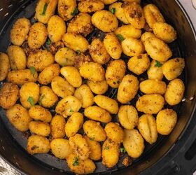 crispy air fryer gnocchi recipe easy snack ready in minutes, Air fryer gnocchi tossed with Parmesan and herbs crispy and golden fresh out of the air fryer