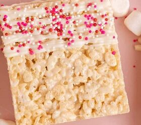pistachio shortbread cookies, Rice Krispies for Valentines Day with sprinkles and white chocolate