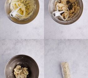pistachio shortbread cookies, Pistachio Shortbread Cookies being made in a mixer