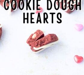 Edible Red Velvet Protein Cookie Dough Hearts