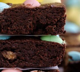 easter brownies, Easter Brownies stacked and up close