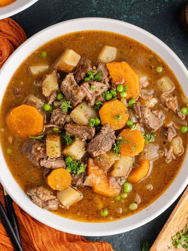 lamb stew crock pot, Slow Cooker Beef Stew in a bowl close up