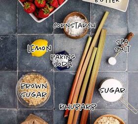 strawberry rhubarb bars, Strawberry Rhubarb Bars Ingredients