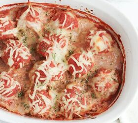 These perfect herby Italian meatballs are baked in an oven