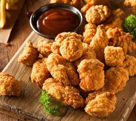 keto chicken nuggets low carb nugget recipe, Keto Chicken Nuggets on a cutting board with dipping sauce