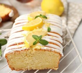 This delicious lemon yogurt cake is almost too pretty to eat!