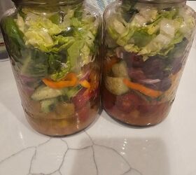 Salads in a Jar - Greek Salad Edition