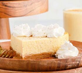 instant pot pork tenderloin, Eggnog Cheesecake Slice With Whipped Cream and Fork