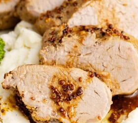 chicken broccoli and rice casserole, Instant Pot Pork Tenderloin on a bed of mashed potatoes up close