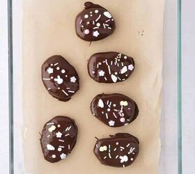 cashew butter reese s eggs gluten free and dairy free recipe, Gluten Free and Dairy Free Cashew Butter Reeses Eggs in glass tupperware to store