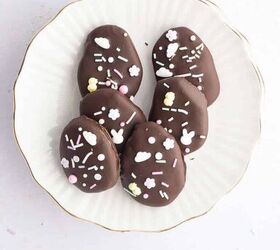 cashew butter reese s eggs gluten free and dairy free recipe, Gluten Free and Dairy Free Cashew Butter Reeses Eggs arranged on a plate