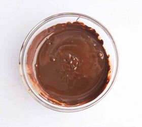 cashew butter reese s eggs gluten free and dairy free recipe, melted dairy free chocolate chips and coconut oil in bowl