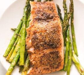 Air Fryer Salmon and Asparagus Ready in Minutes